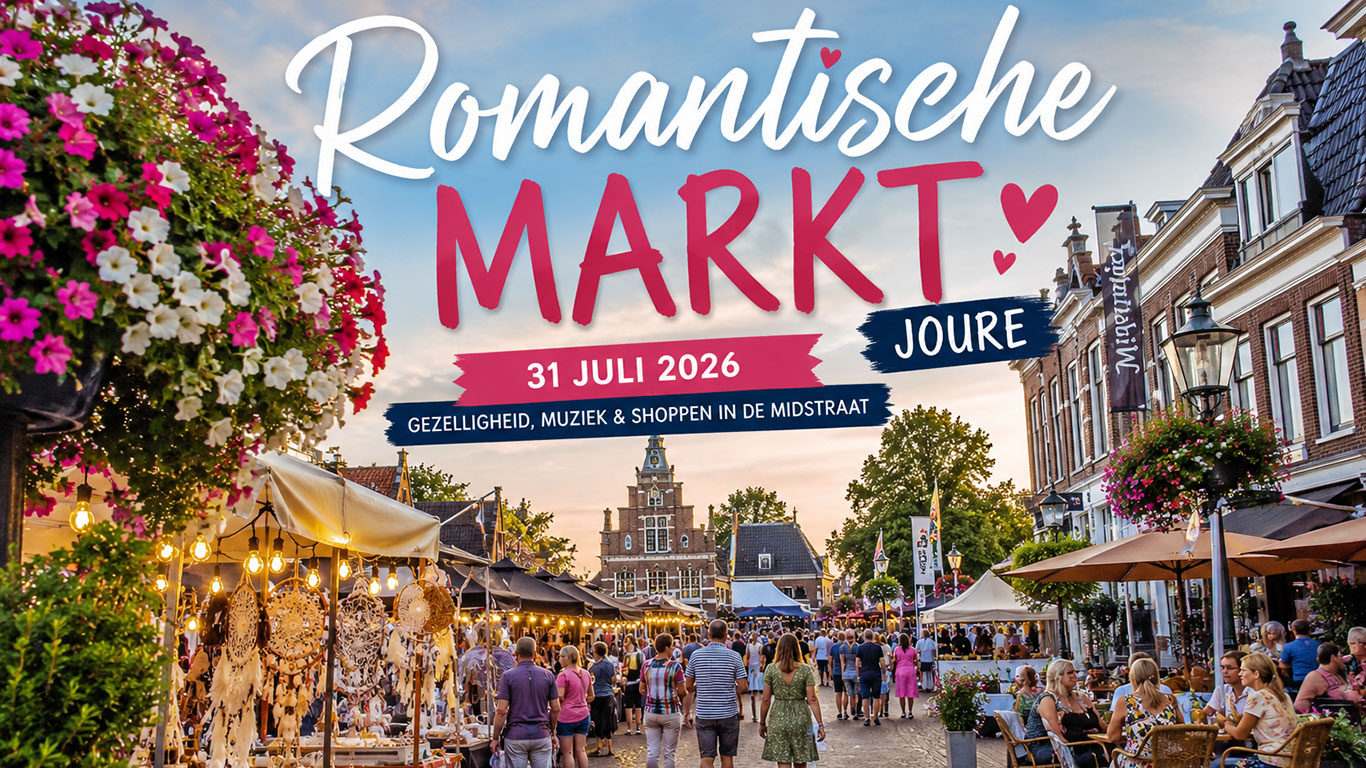 Romantische Markt in Joure: een sfeervolle zomeravond vol gezelligheid